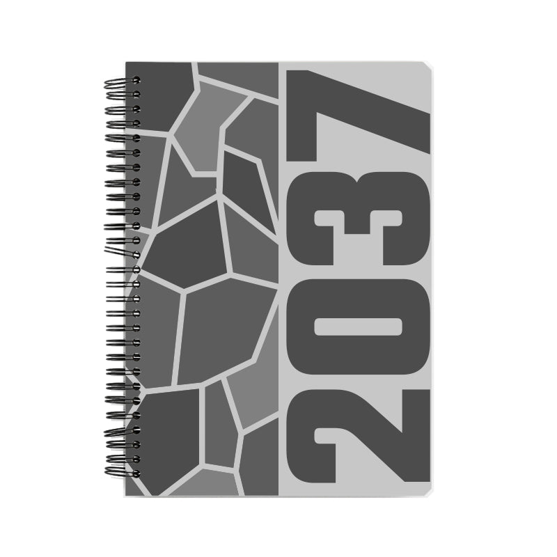 2037 Year Notebook (Melange Grey)