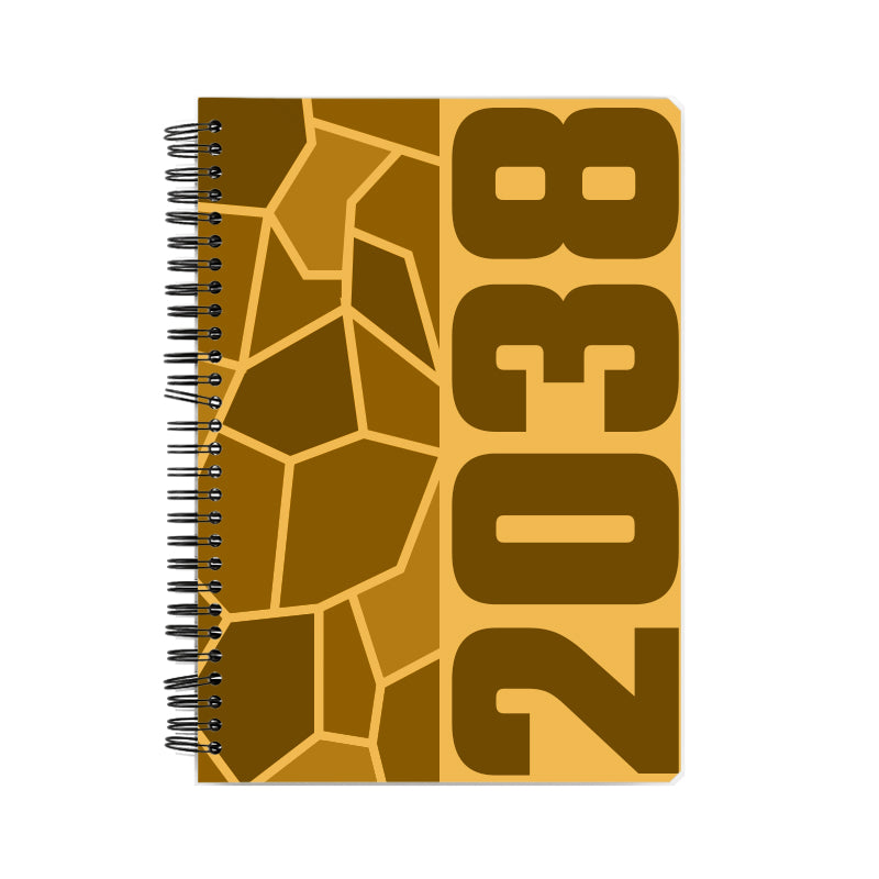 2038 Year Notebook (Golden Yellow)