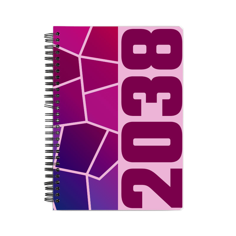 2038 Year Notebook (Light Pink)