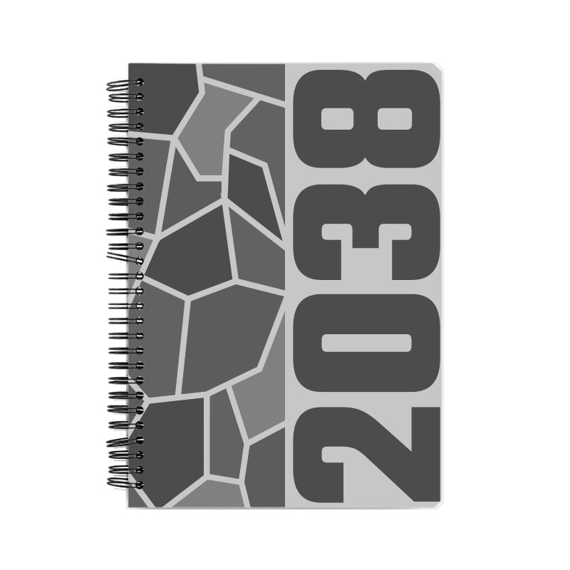 2038 Year Notebook (Melange Grey)