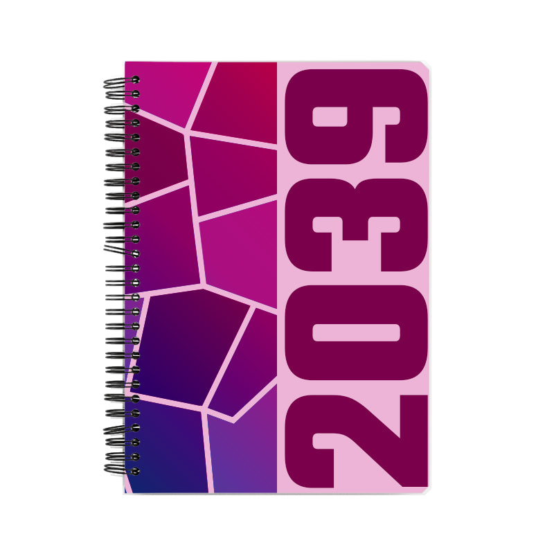 2039 Year Notebook (Light Pink)