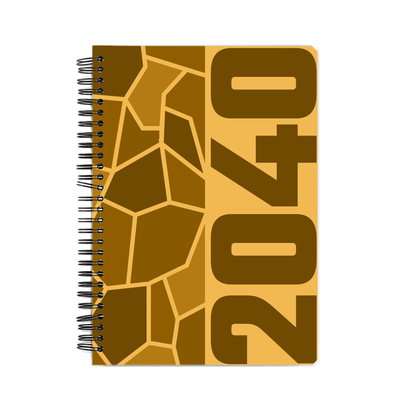 2040 Year Notebook (Golden Yellow)