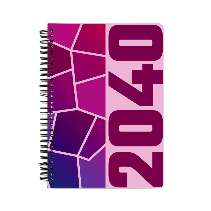2040 Year Notebook (Light Pink)