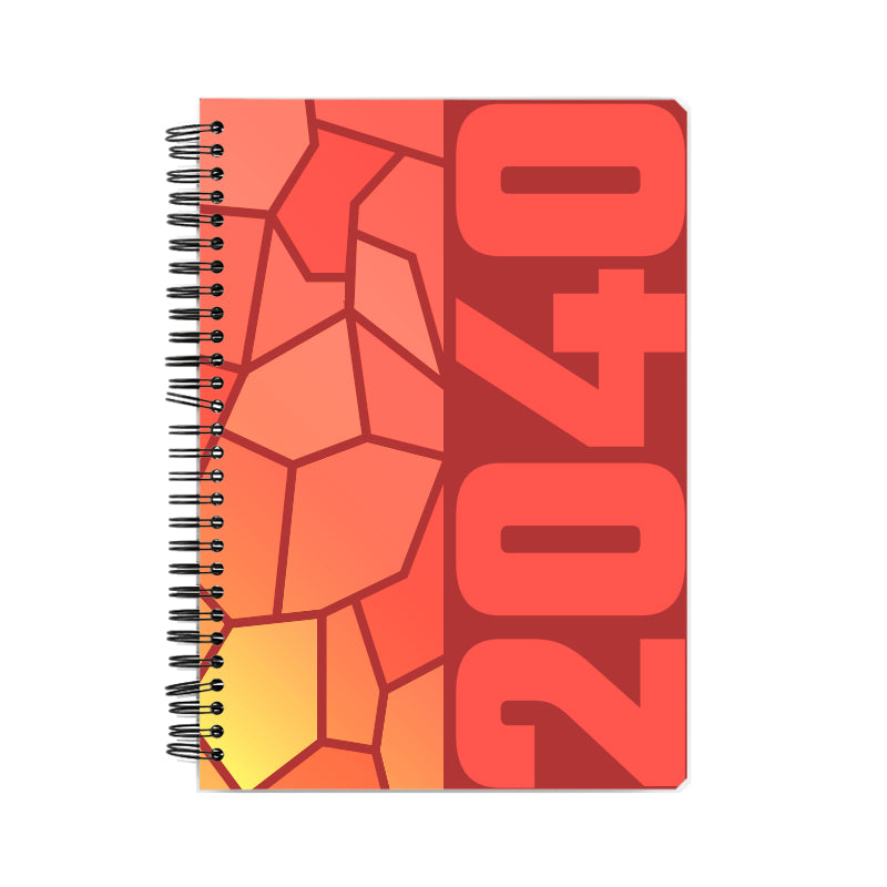 2040 Year Notebook (Red)