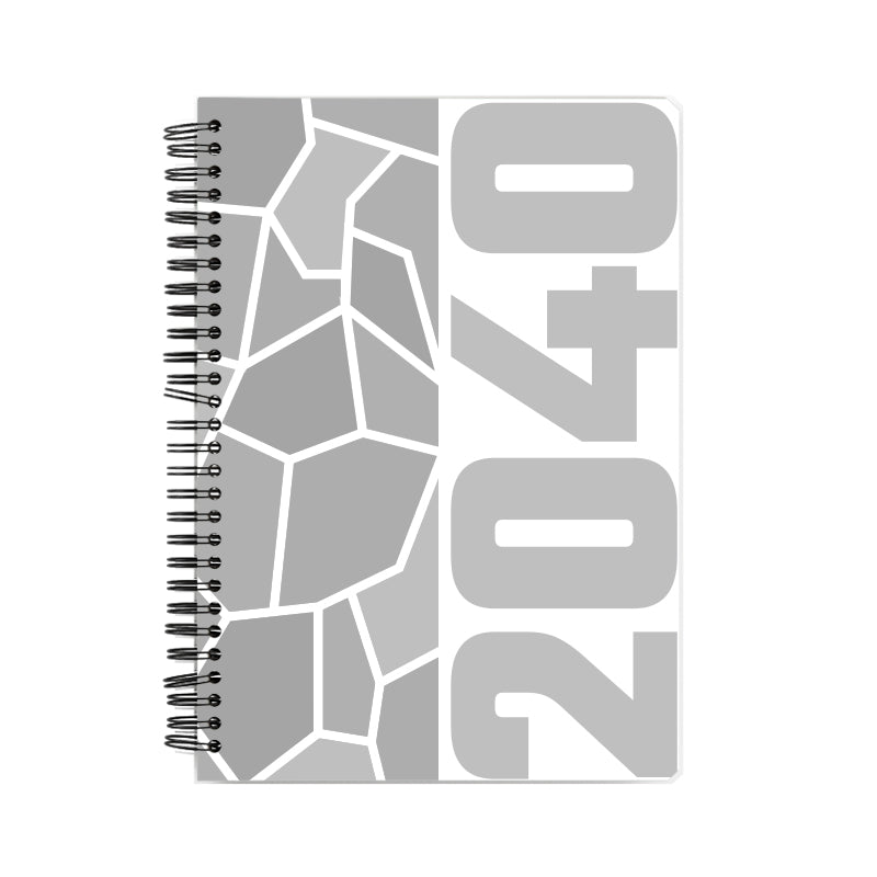 2040 Year Notebook (White)