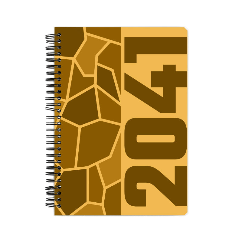 2041 Year Notebook (Golden Yellow)