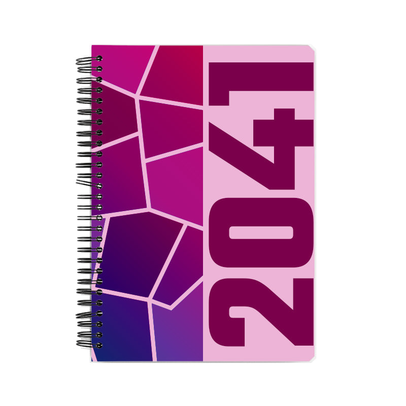 2041 Year Notebook (Light Pink)