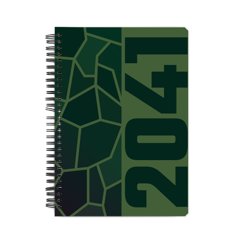 2041 Year Notebook (Olive Green)