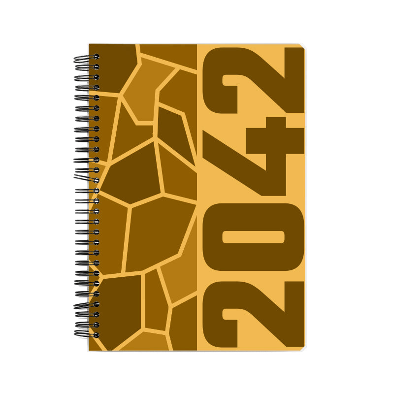 2042 Year Notebook (Golden Yellow)