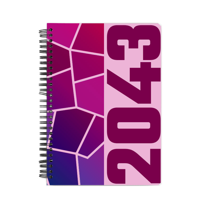2043 Year Notebook (Light Pink)