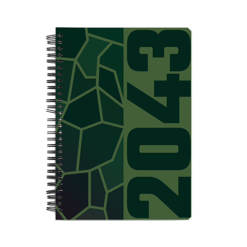 2043 Year Notebook (Olive Green)