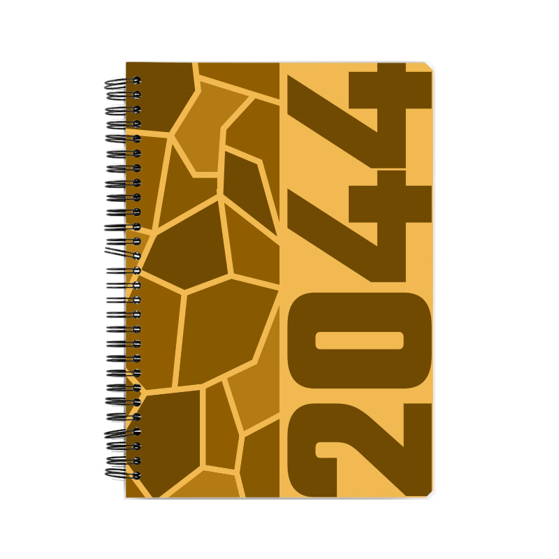 2044 Year Notebook (Golden Yellow)