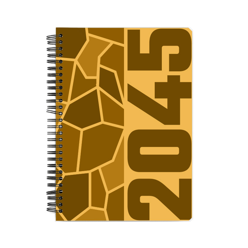 2045 Year Notebook (Golden Yellow)