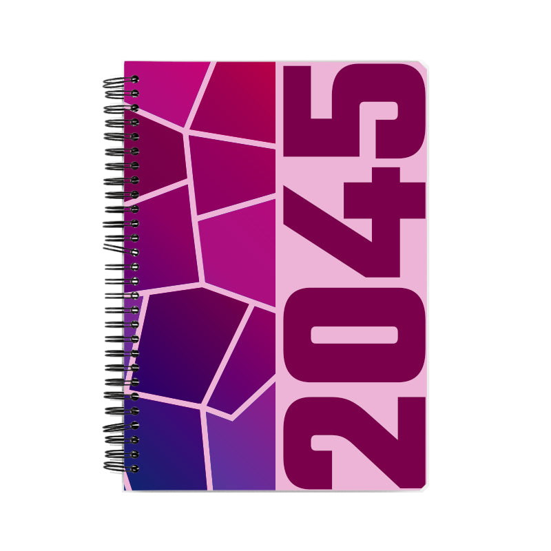 2045 Year Notebook (Light Pink)