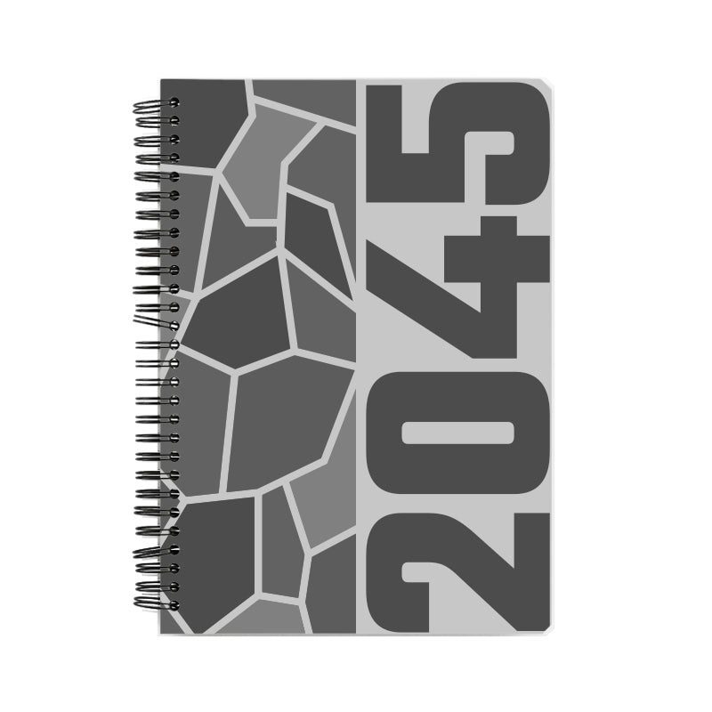 2045 Year Notebook (Melange Grey)