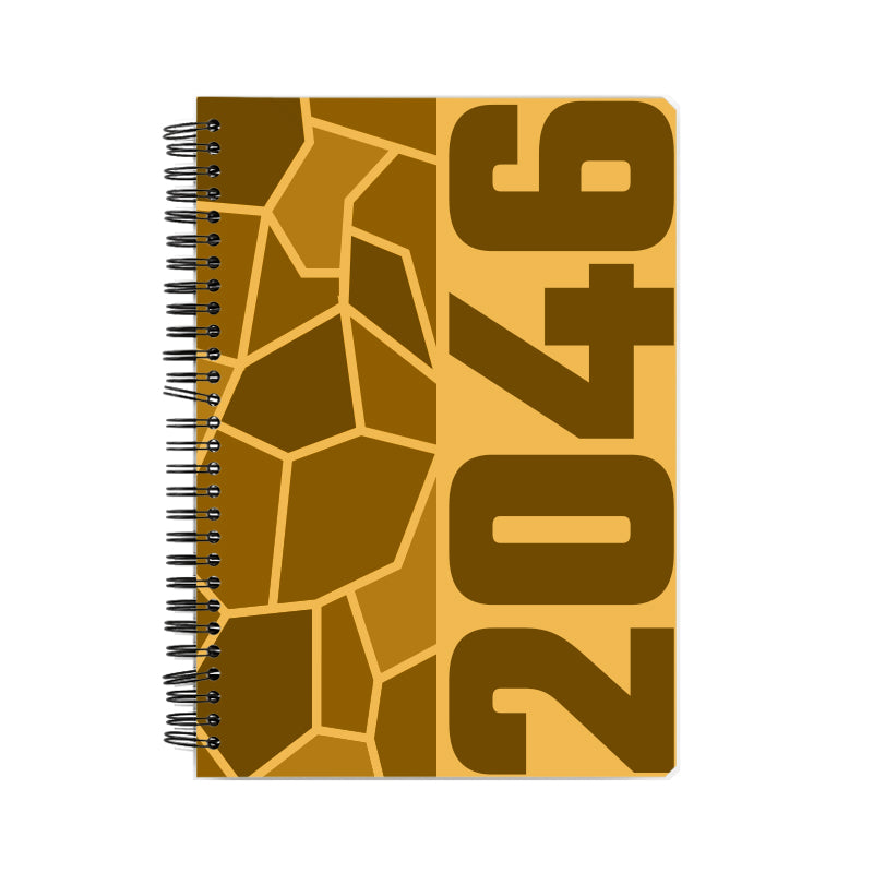 2046 Year Notebook (Golden Yellow)