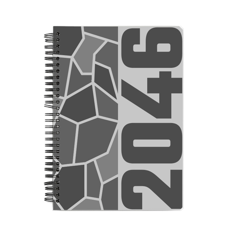 2046 Year Notebook (Melange Grey)