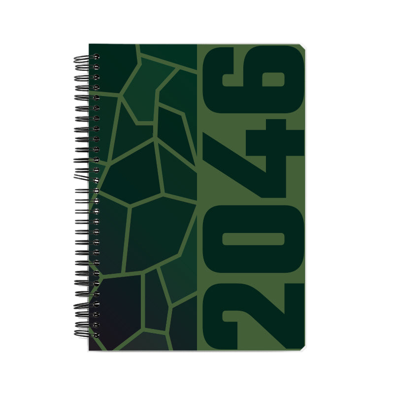 2046 Year Notebook (Olive Green)