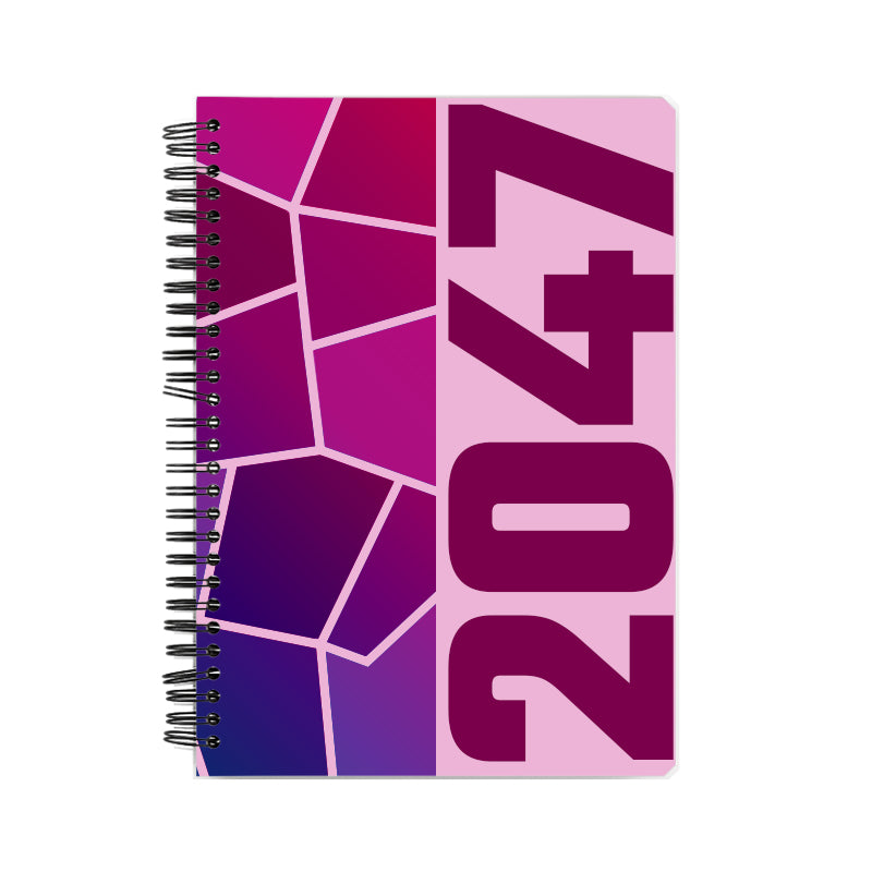 2047 Year Notebook (Light Pink)