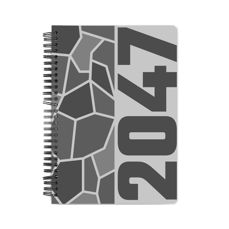 2047 Year Notebook (Melange Grey)