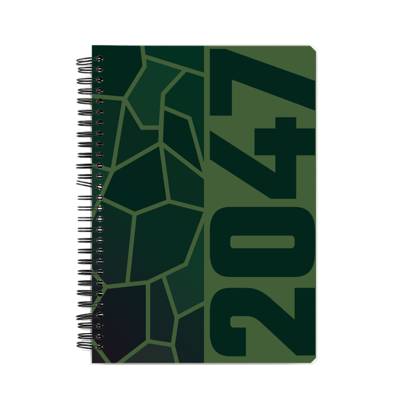 2047 Year Notebook (Olive Green)
