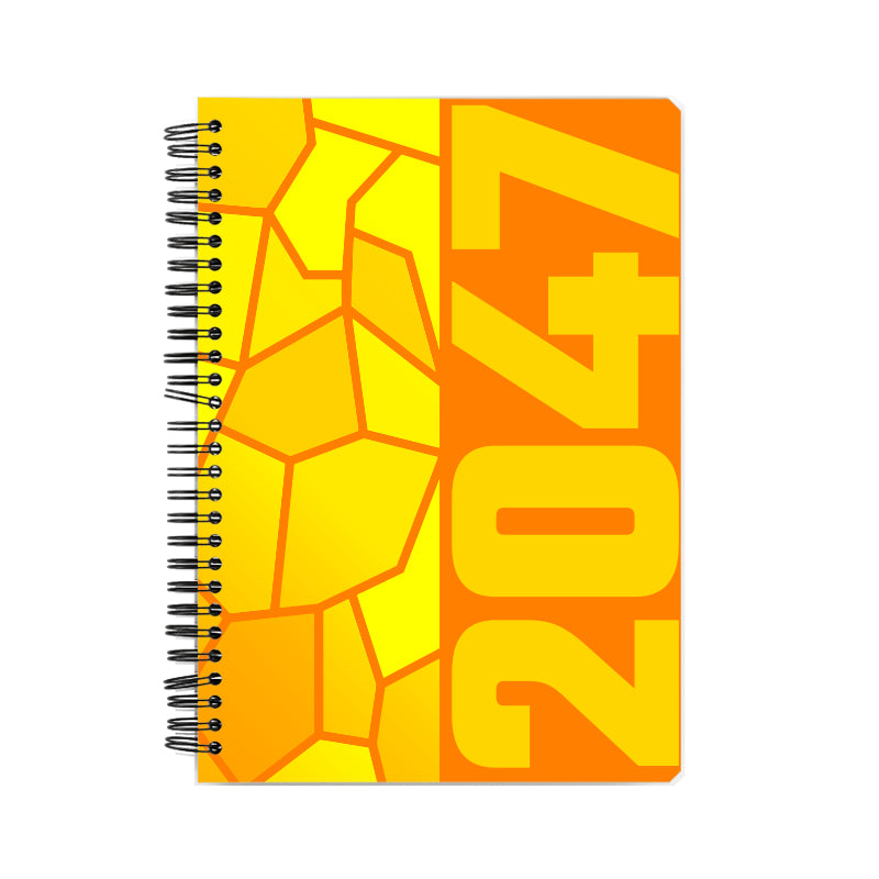 2047 Year Notebook (Orange)