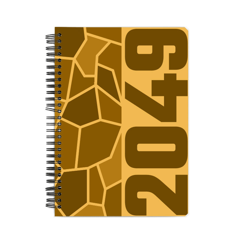 2049 Year Notebook (Golden Yellow)