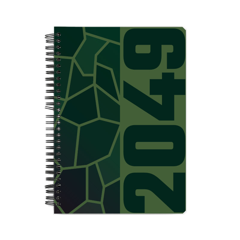 2049 Year Notebook (Olive Green)