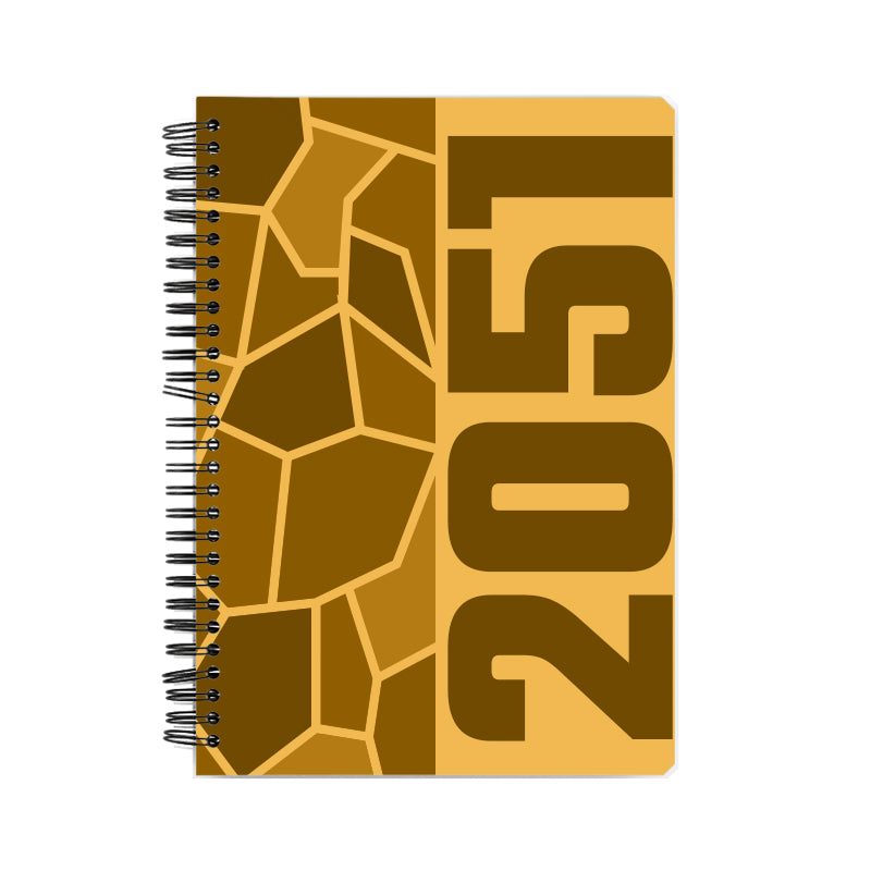 2051 Year Notebook (Golden Yellow)