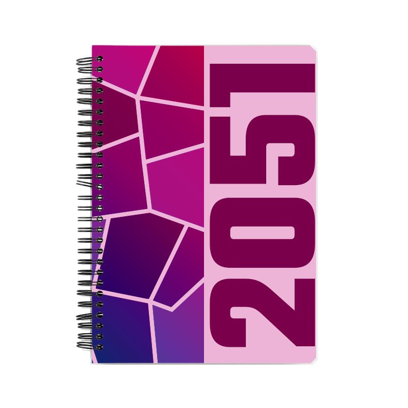 2051 Year Notebook (Light Pink)