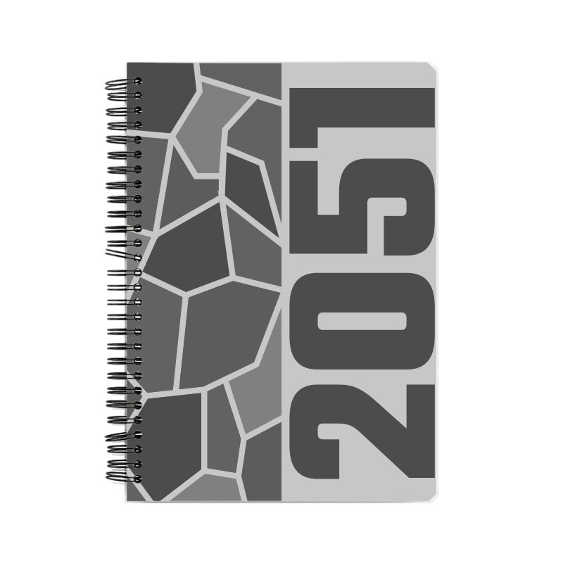 2051 Year Notebook (Melange Grey)