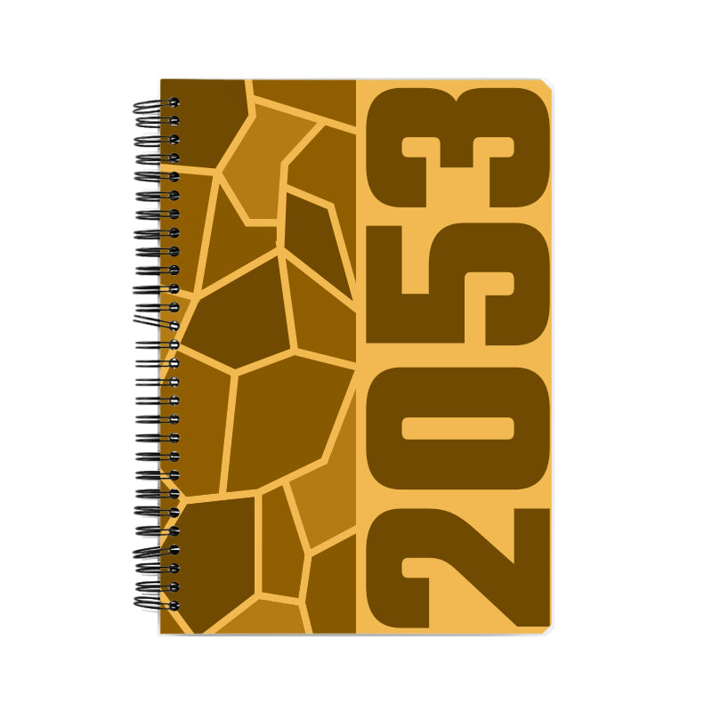 2053 Year Notebook (Golden Yellow)