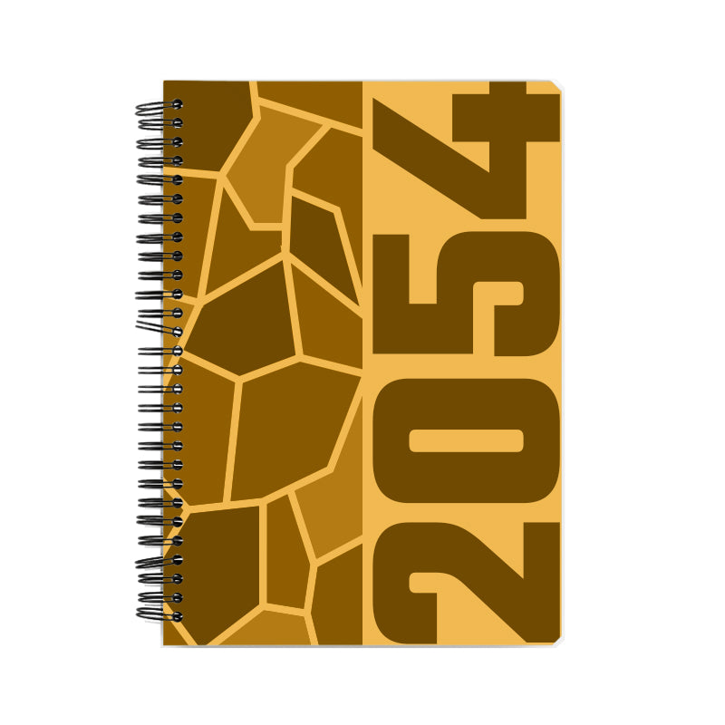 2054 Year Notebook (Golden Yellow)