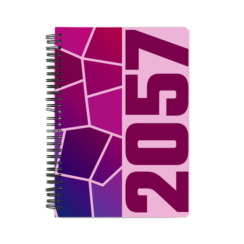 2057 Year Notebook (Light Pink)