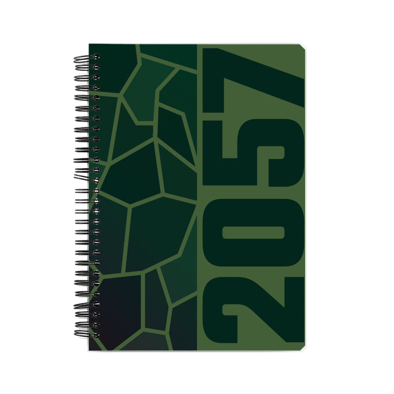2057 Year Notebook (Olive Green)