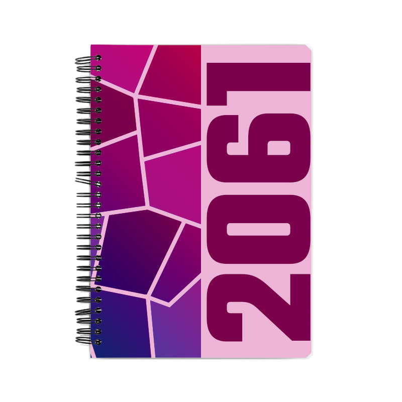 2061 Year Notebook (Light Pink)