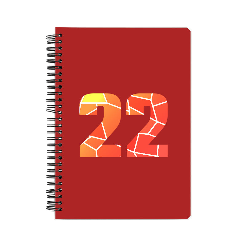 22 Number Notebook (Red)