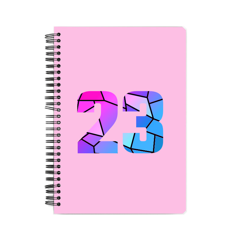 23 Number Notebook (Light Pink)