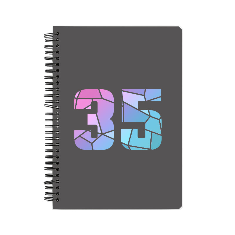 35 Number Notebook (Charcoal Grey)