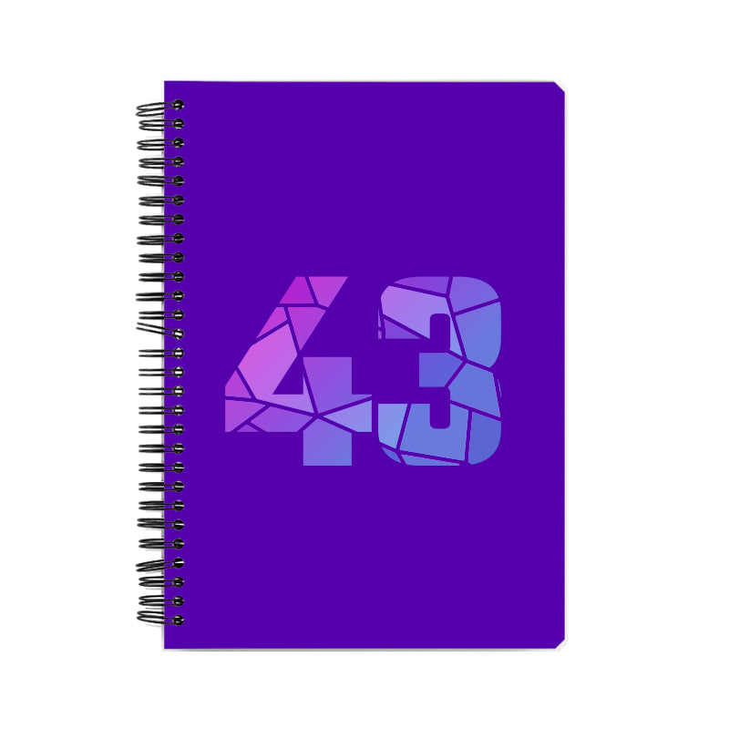 43 Number Notebook (Purple)