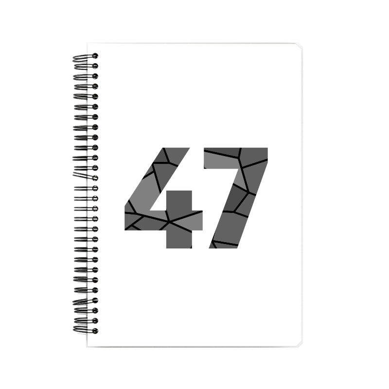 47 Number Notebook (White)