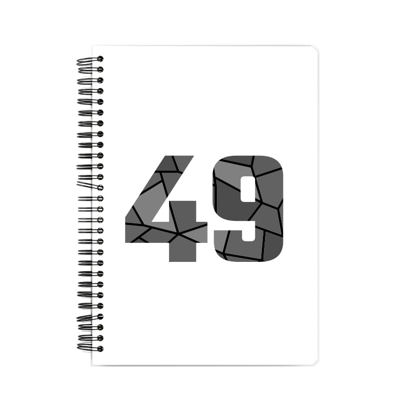 49 Number Notebook (White)