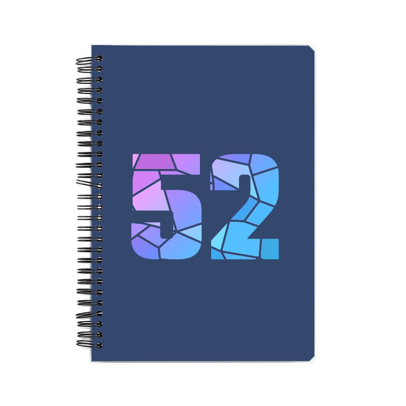 52 Number Notebook (Navy Blue)
