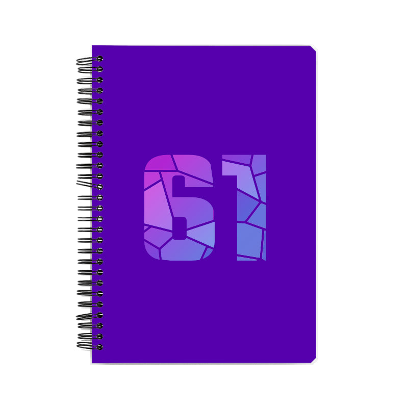 61 Number Notebook (Purple)