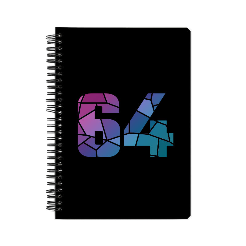 64 Number Notebook (Black)