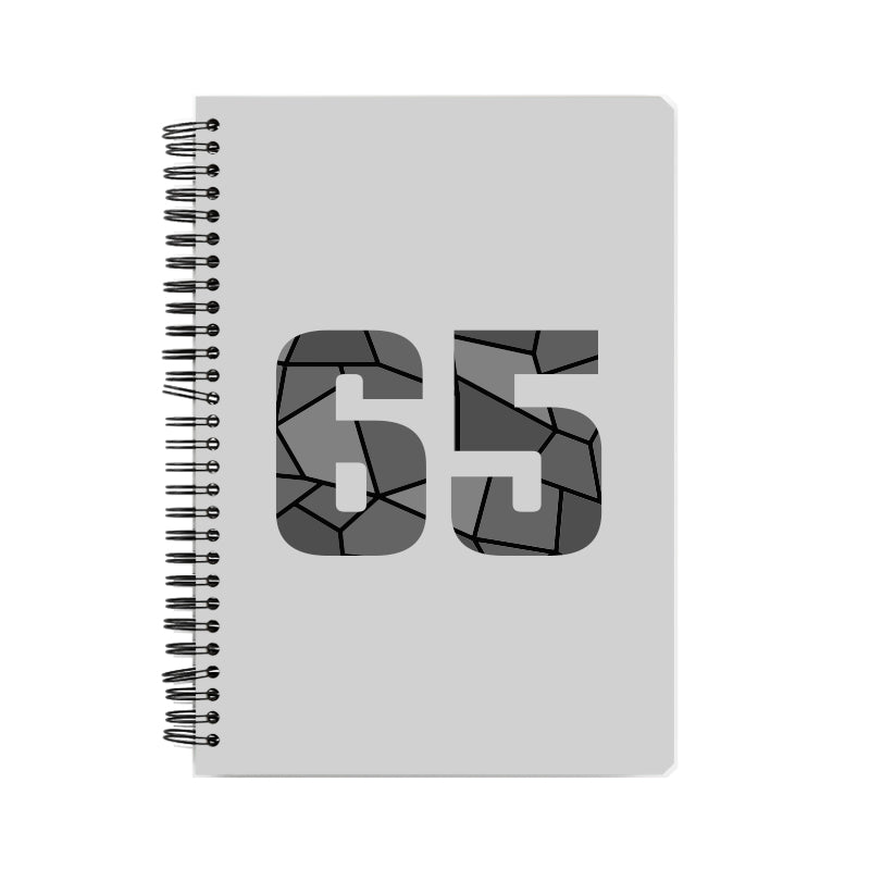 65 Number Notebook (Melange Grey)
