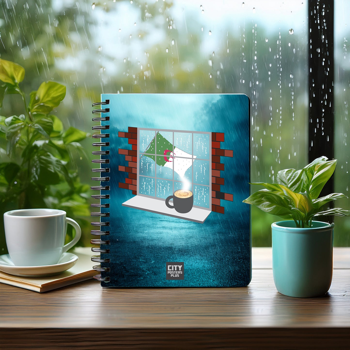 Algeria Coffee Rain Notebook