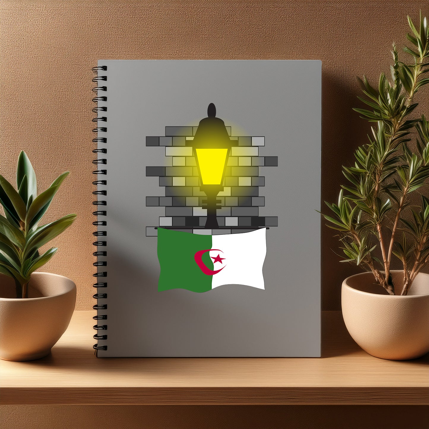 Algeria Street Lamp Bricks Notebook