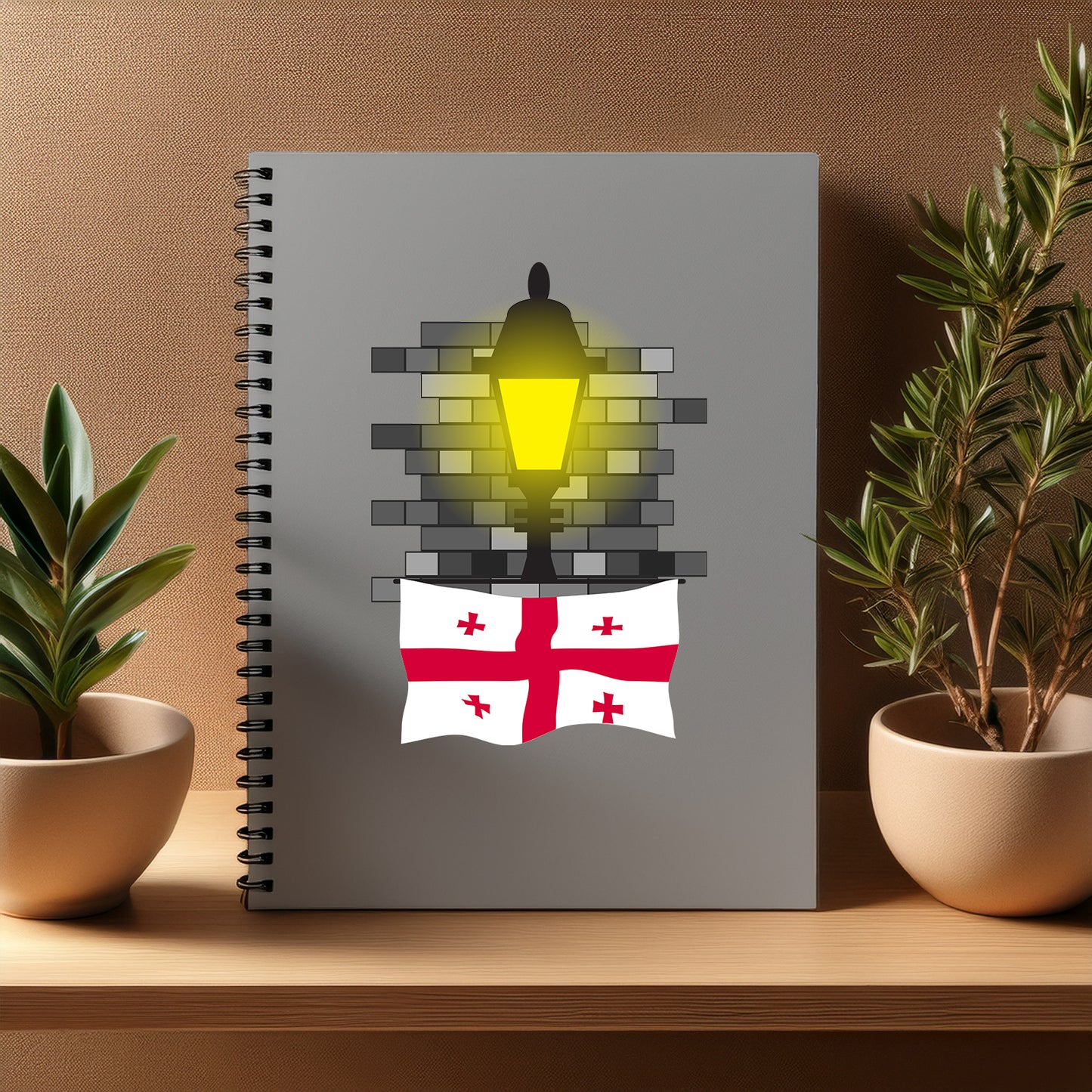 Georgia Street Lamp Bricks Notebook