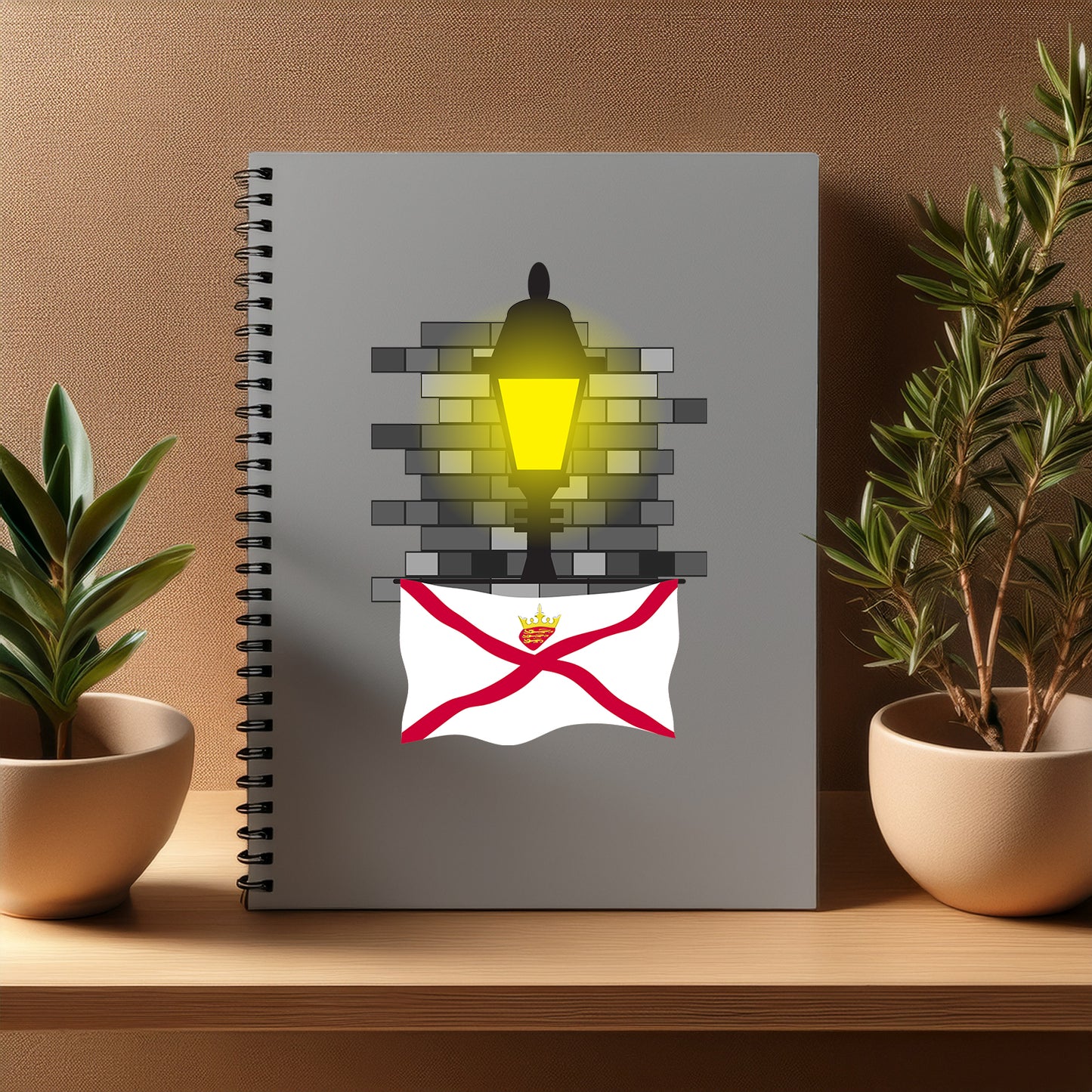 Jersey Street Lamp Bricks Notebook